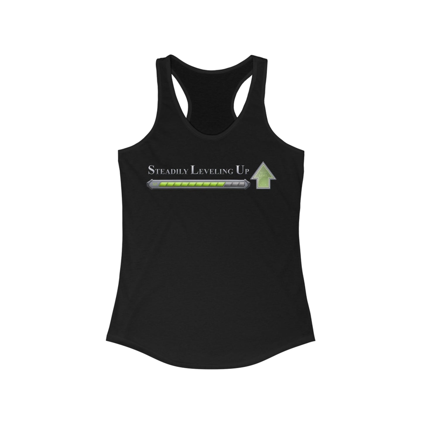 ChadwickArt "Steadily Leveling Up" Women's Ideal Racerback Tank