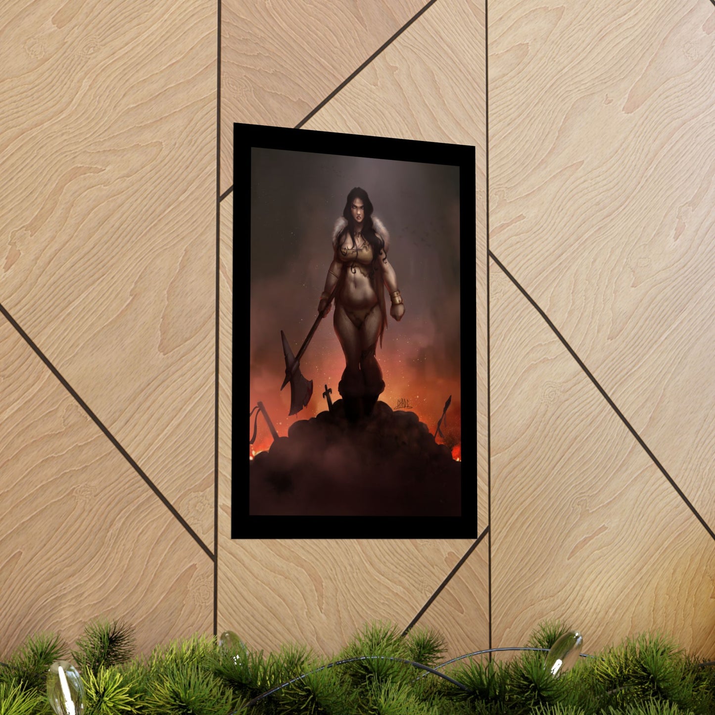 ChadwickArt Volla© (Druid Warrior) Premium Matte Vertical Posters