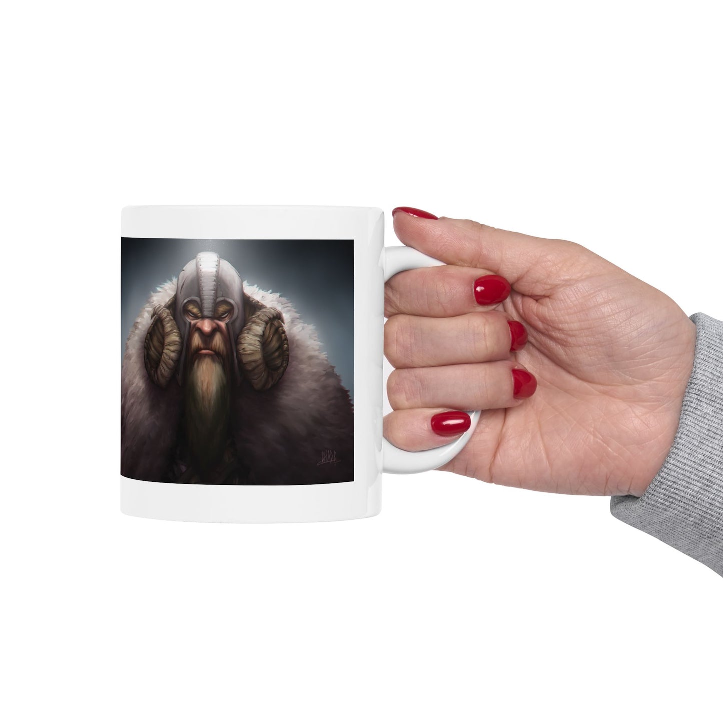 ChadwickArt Viking Dwarf Ceramic Mug 11oz