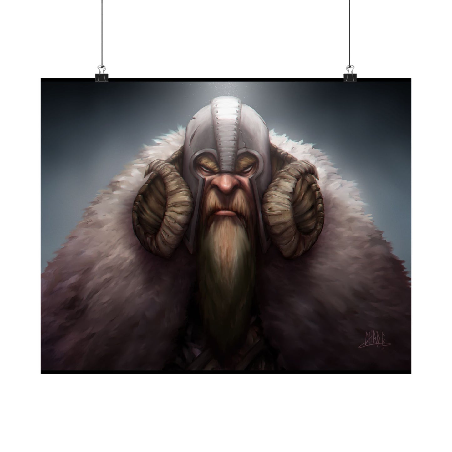 ChadwickArt Viking Dwarf Premium Matte horizontal posters