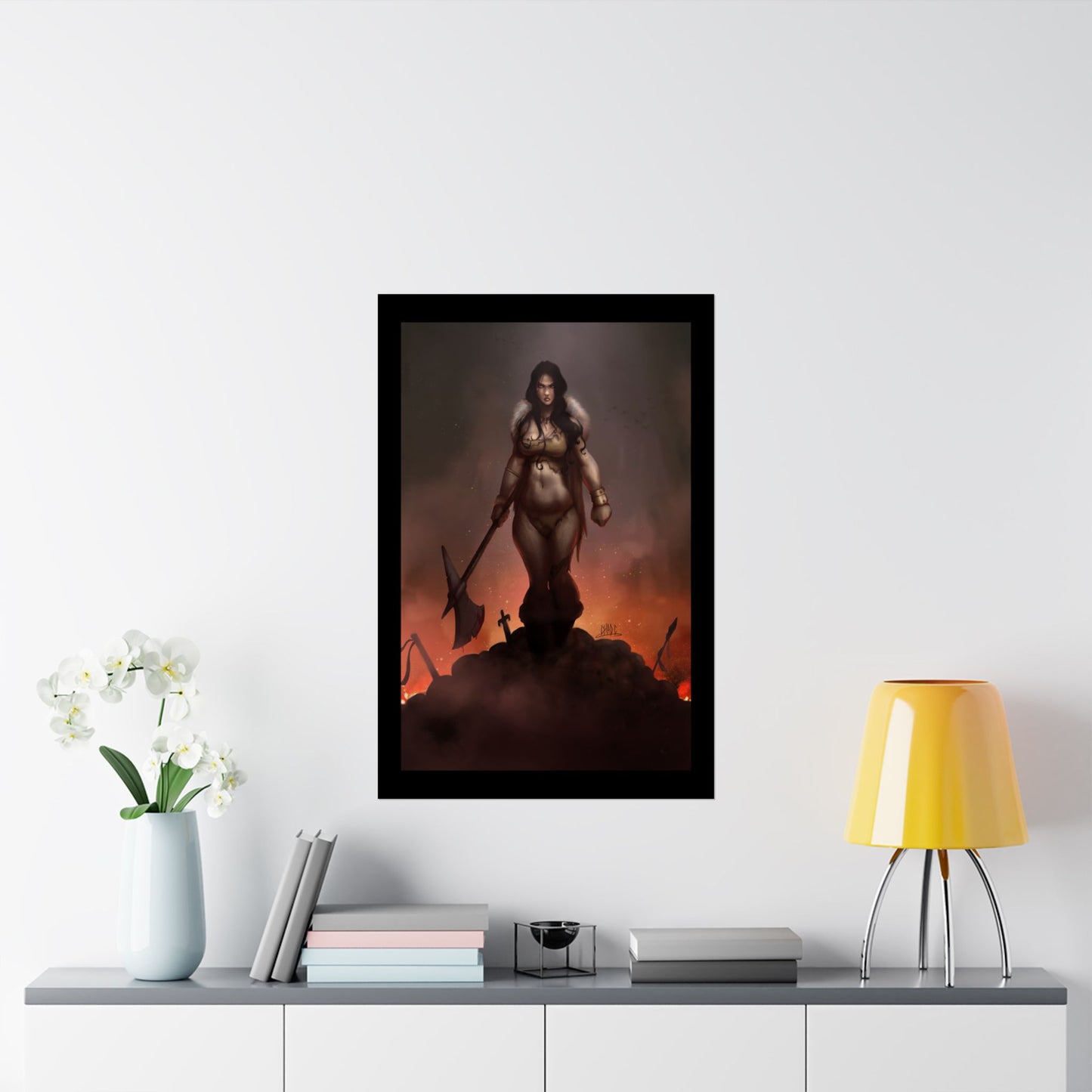 ChadwickArt Volla© (Druid Warrior) Premium Matte Vertical Posters