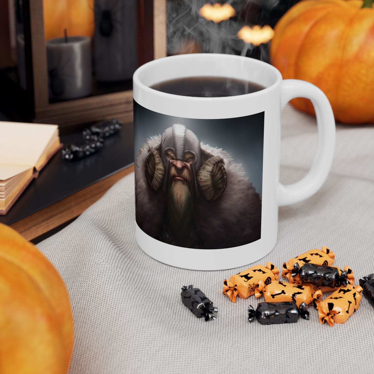 ChadwickArt Viking Dwarf Ceramic Mug 11oz
