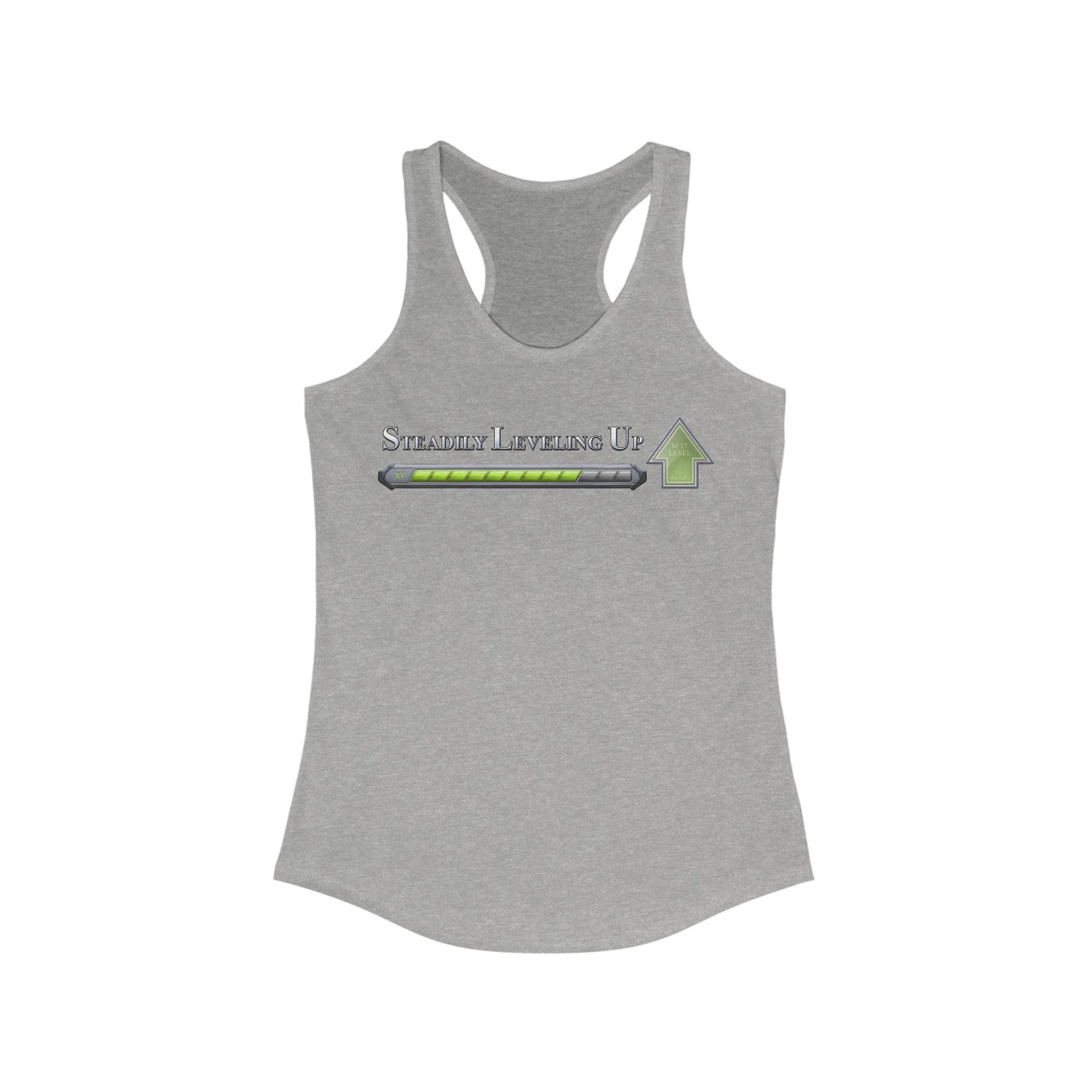 ChadwickArt "Steadily Leveling Up" Women's Ideal Racerback Tank