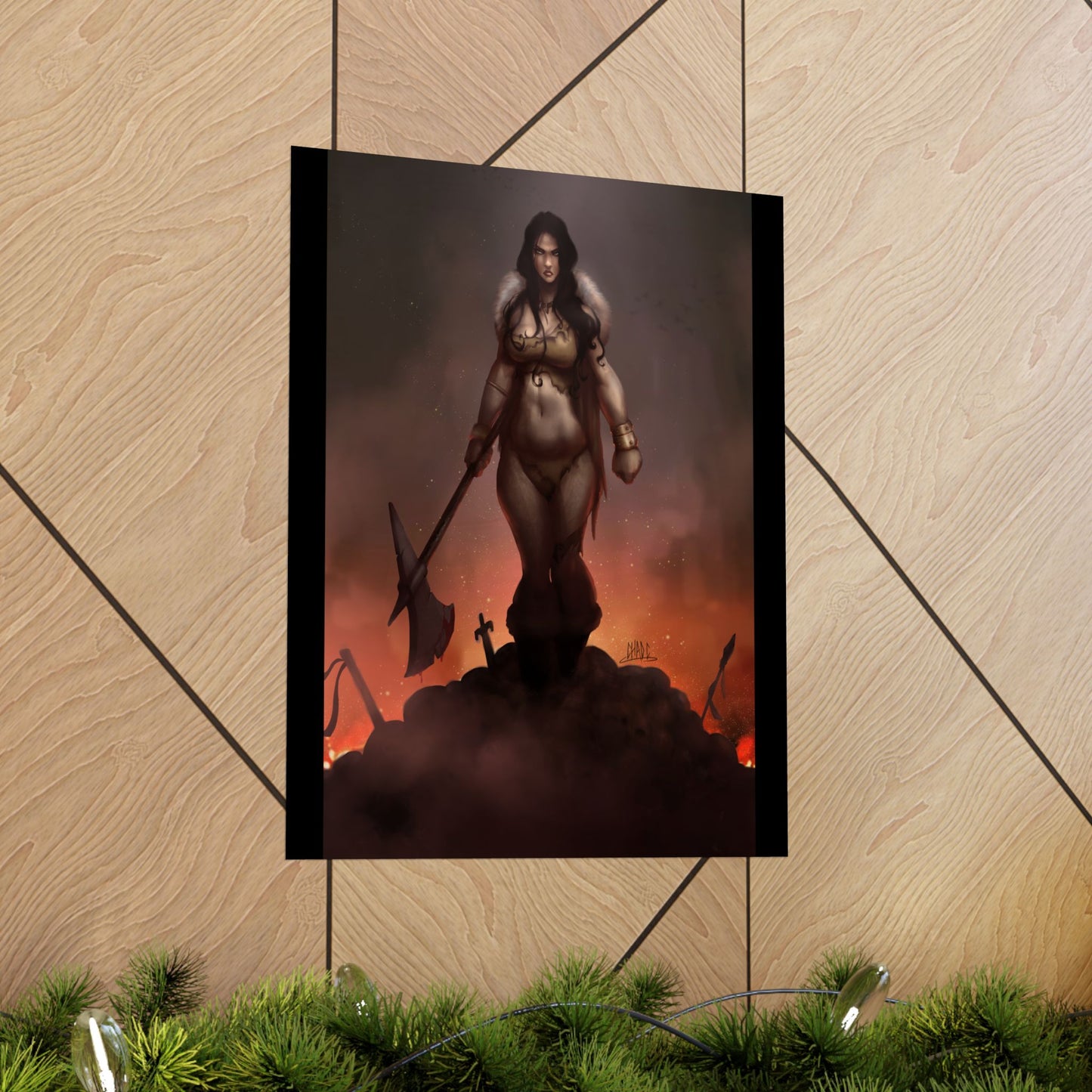 ChadwickArt Volla© (Druid Warrior) Premium Matte Vertical Posters