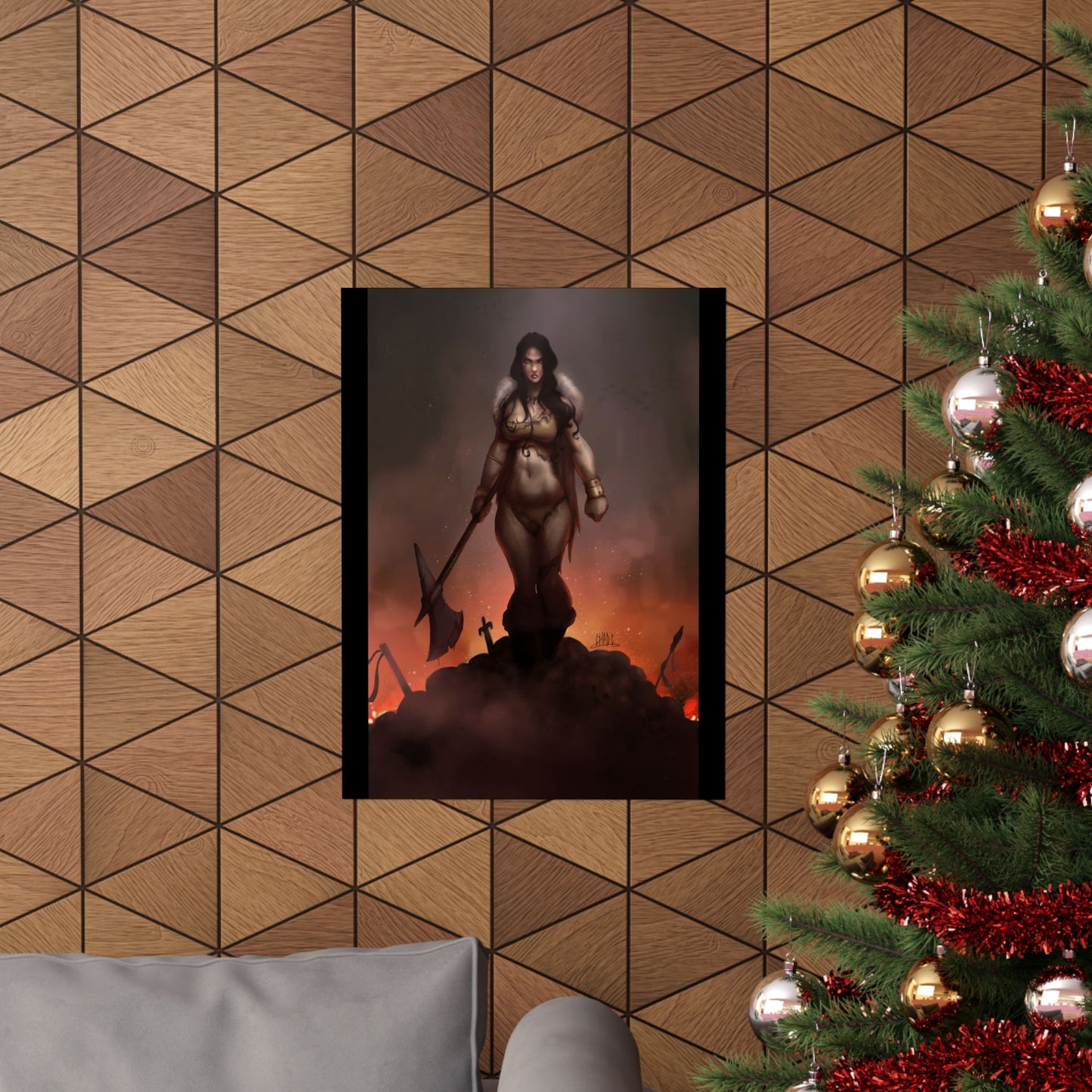 ChadwickArt Volla© (Druid Warrior) Premium Matte Vertical Posters