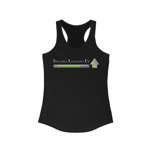 ChadwickArt "Steadily Leveling Up" Women's Ideal Racerback Tank