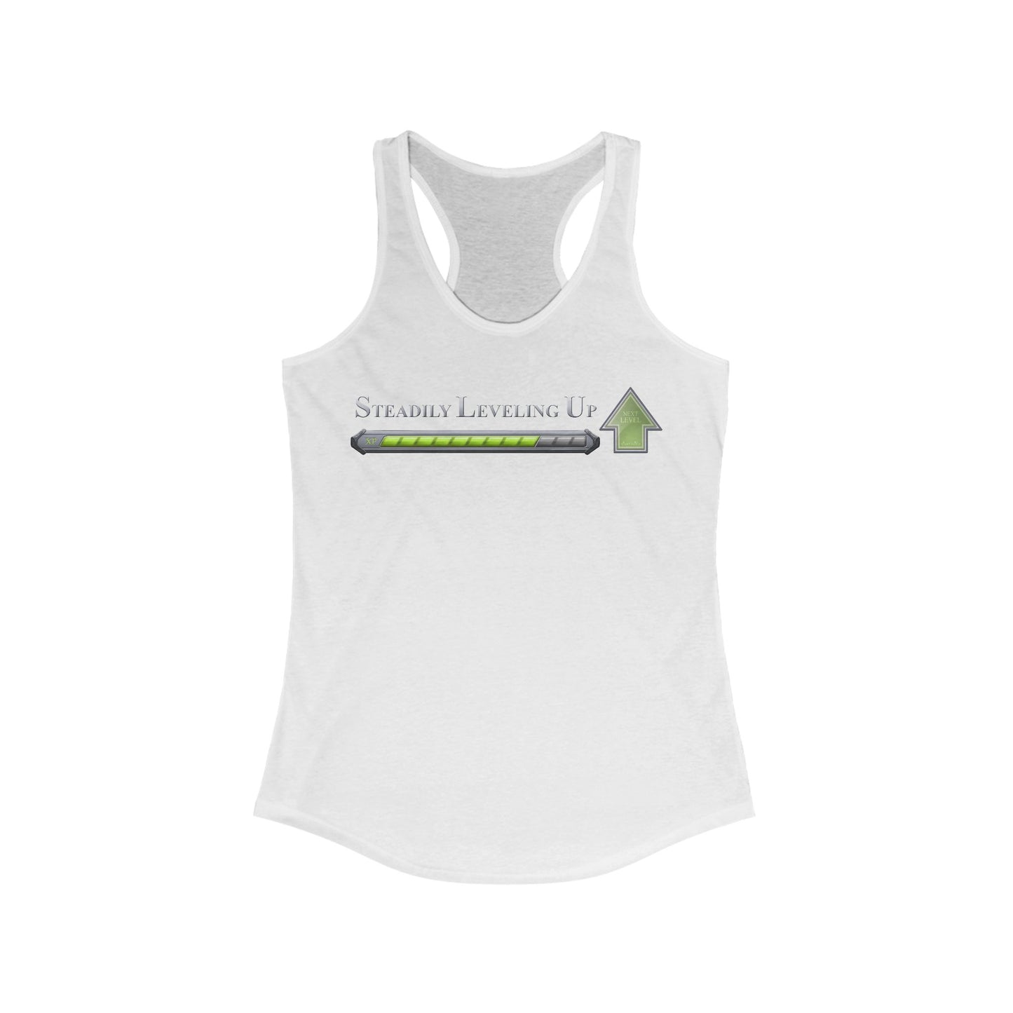 ChadwickArt "Steadily Leveling Up" Women's Ideal Racerback Tank