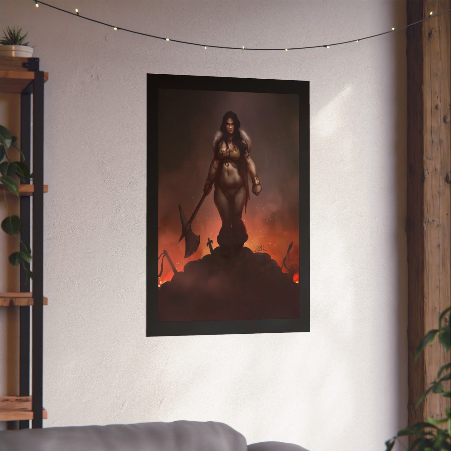 ChadwickArt Volla© (Druid Warrior) Premium Matte Vertical Posters