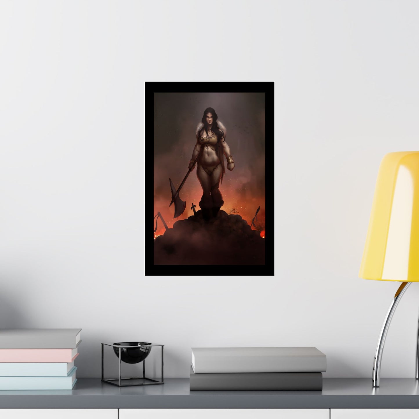 ChadwickArt Volla© (Druid Warrior) Premium Matte Vertical Posters
