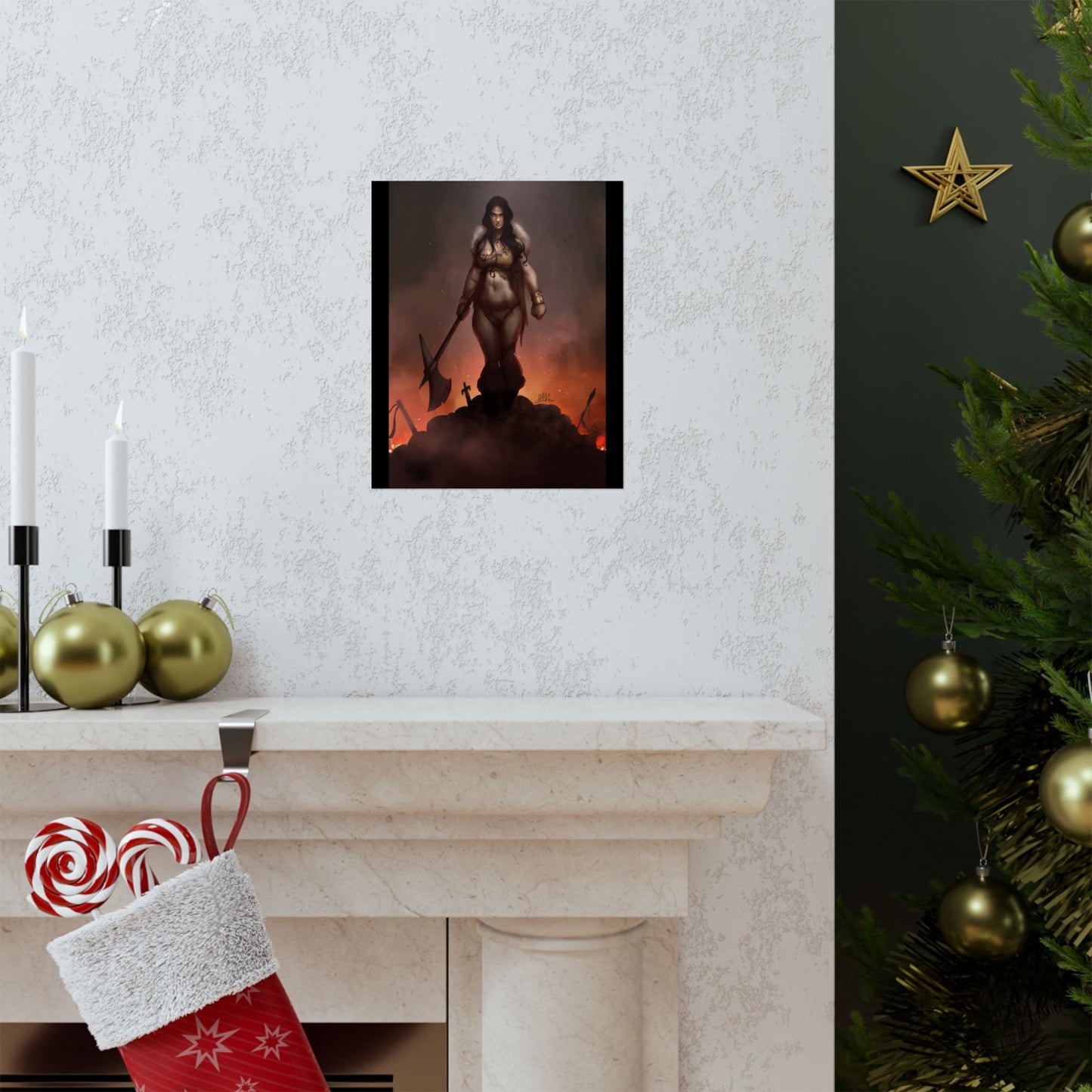 ChadwickArt Volla© (Druid Warrior) Premium Matte Vertical Posters