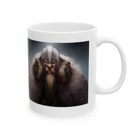 ChadwickArt Viking Dwarf Ceramic Mug 11oz