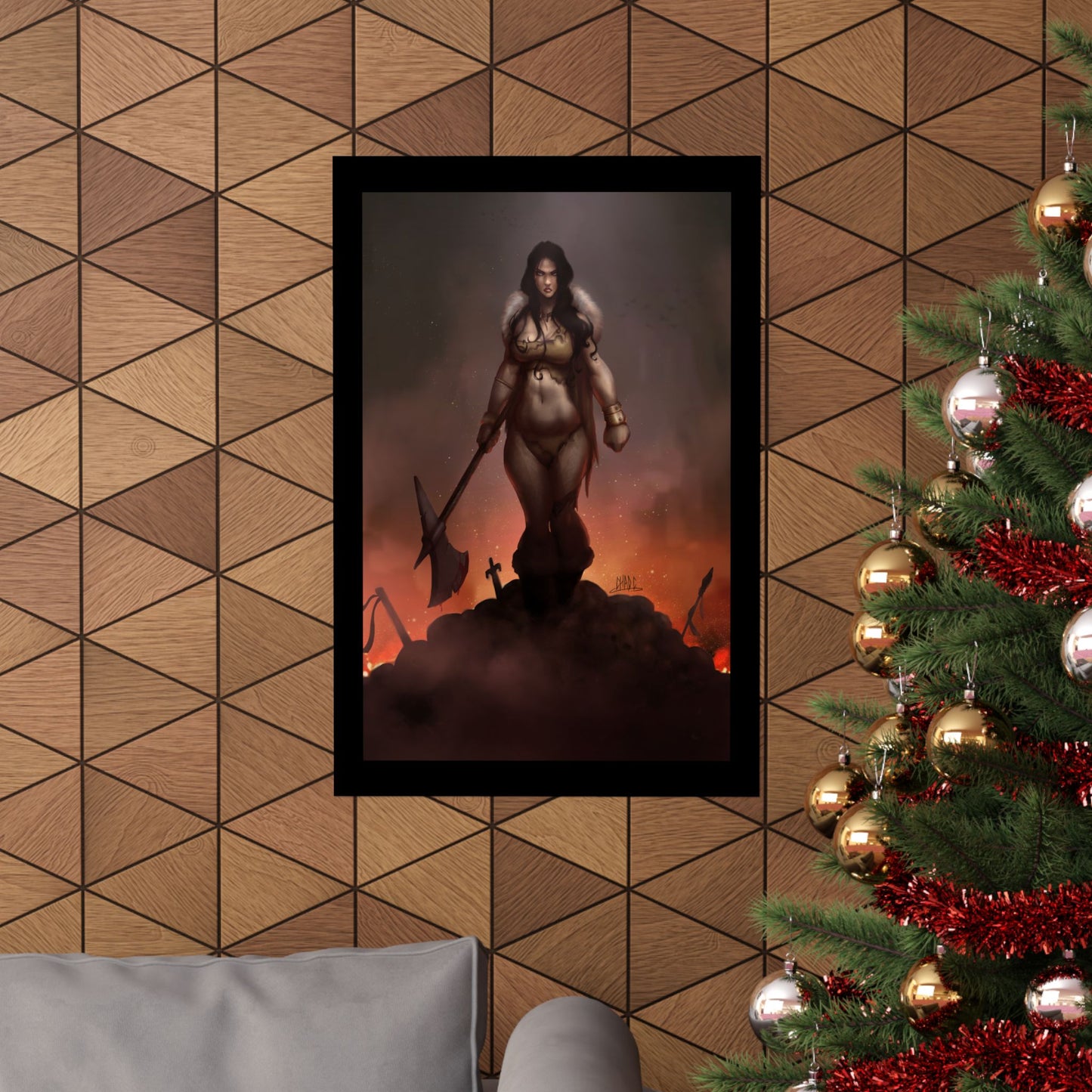 ChadwickArt Volla© (Druid Warrior) Premium Matte Vertical Posters