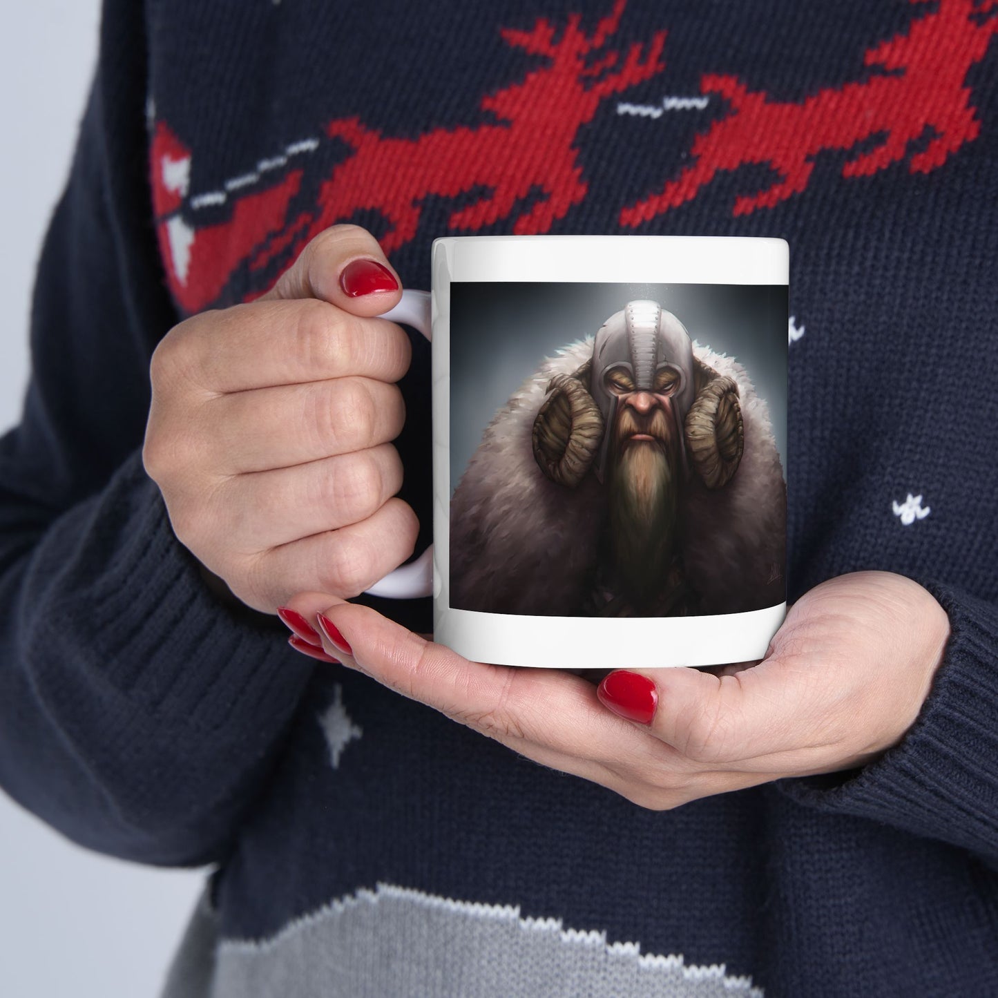 ChadwickArt Viking Dwarf Ceramic Mug 11oz