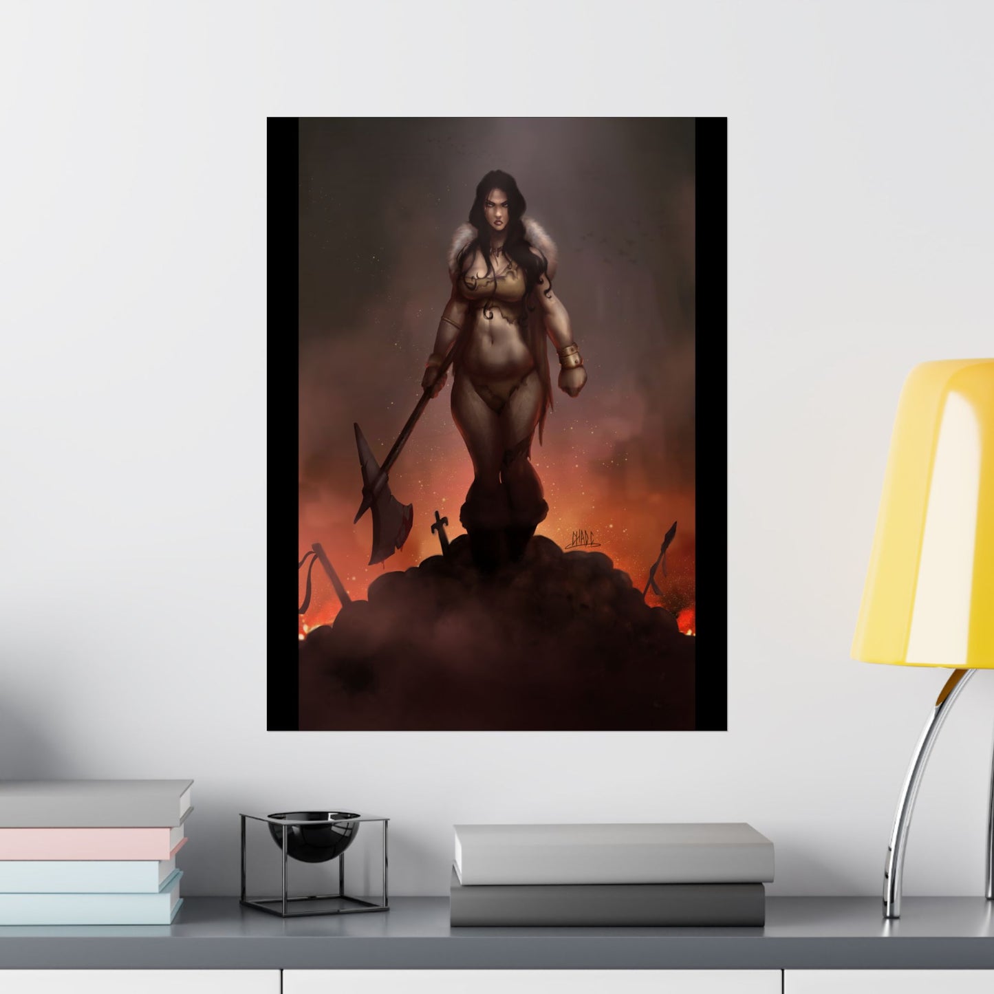 ChadwickArt Volla© (Druid Warrior) Premium Matte Vertical Posters