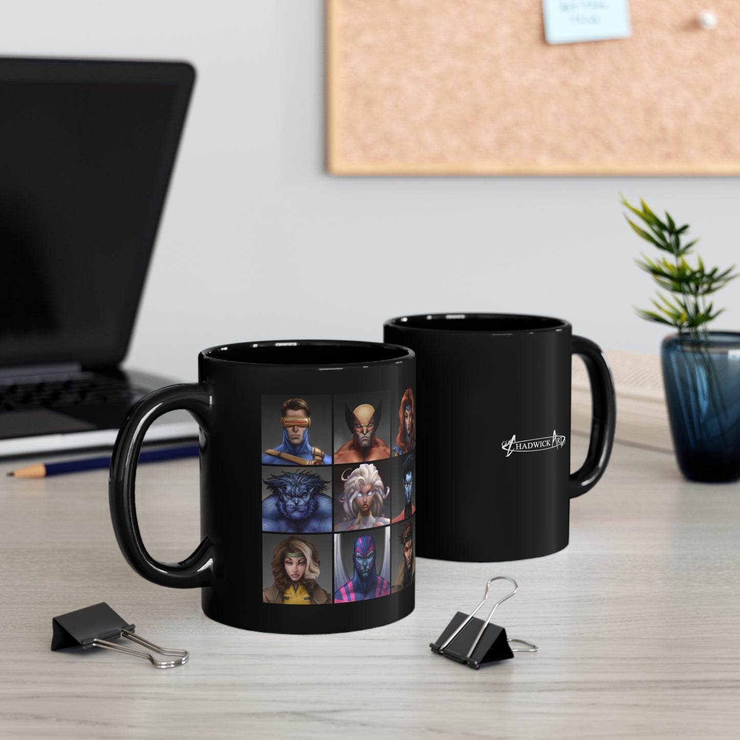 ChadwickArt Heroes Grid Ceramic Mug 11oz