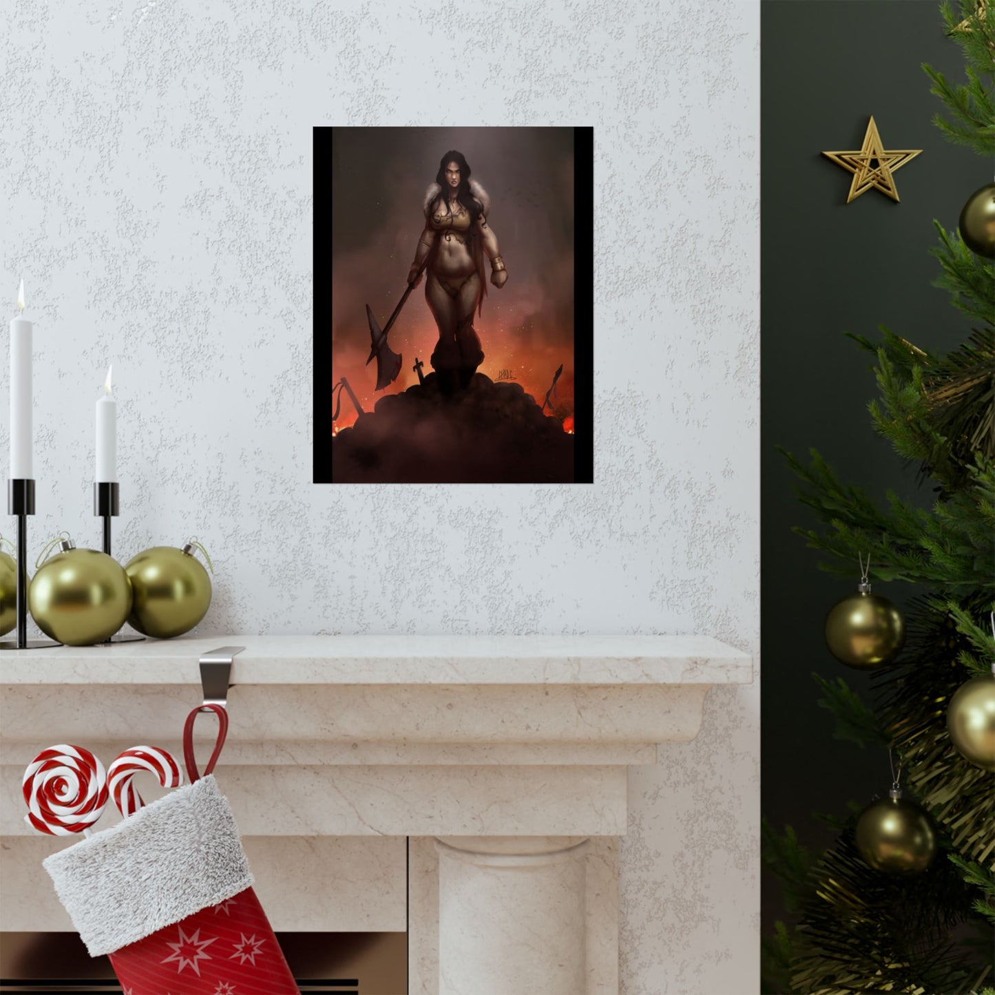 ChadwickArt Volla© (Druid Warrior) Premium Matte Vertical Posters
