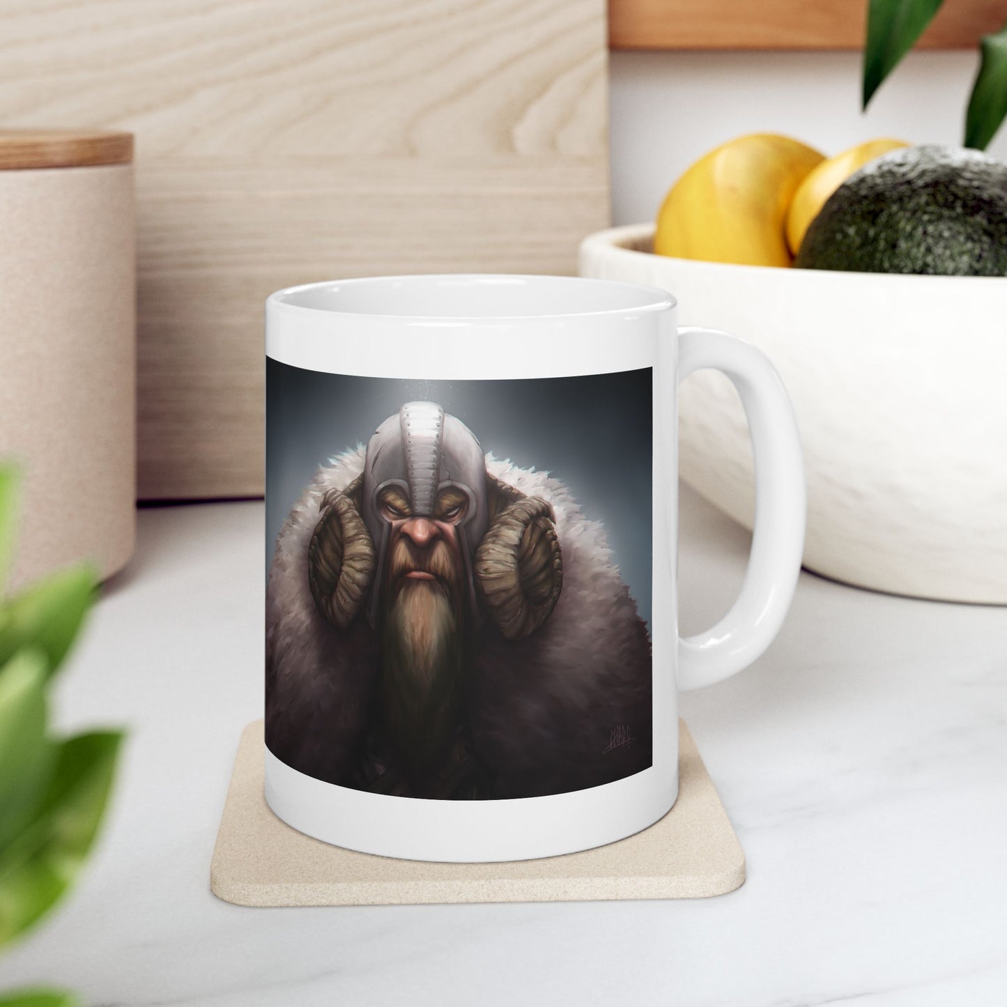ChadwickArt Viking Dwarf Ceramic Mug 11oz