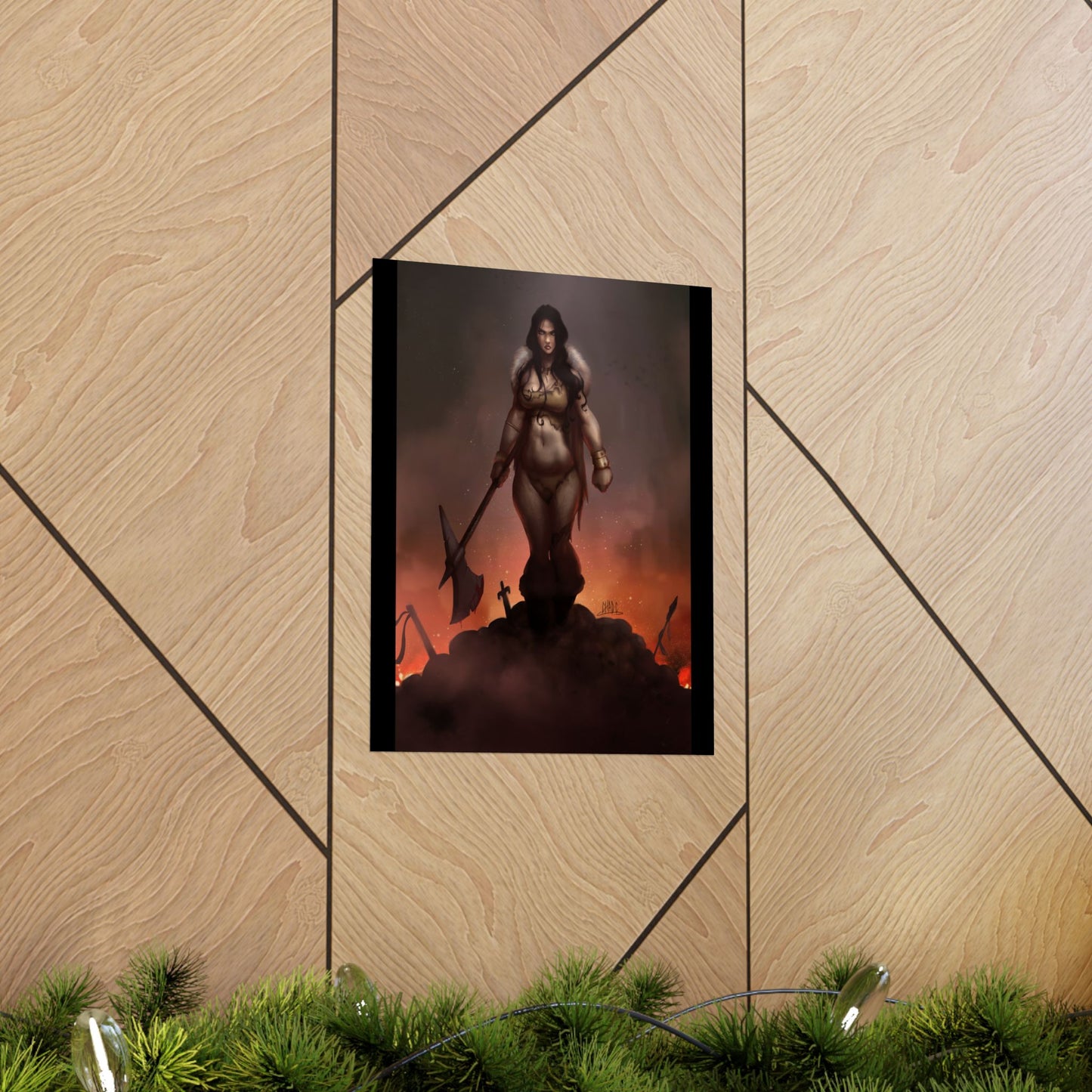 ChadwickArt Volla© (Druid Warrior) Premium Matte Vertical Posters