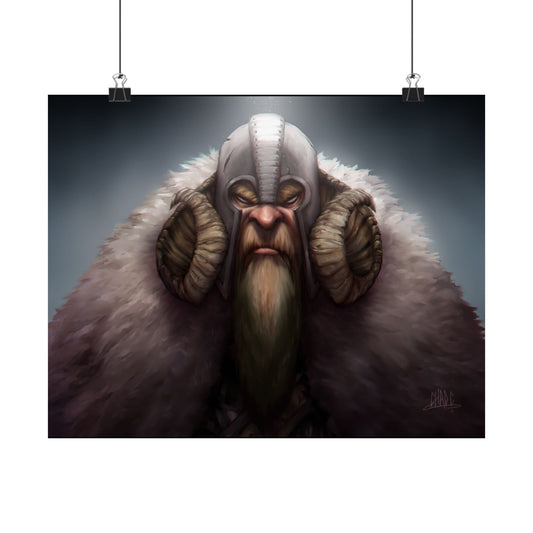 ChadwickArt Viking Dwarf Premium Matte horizontal posters