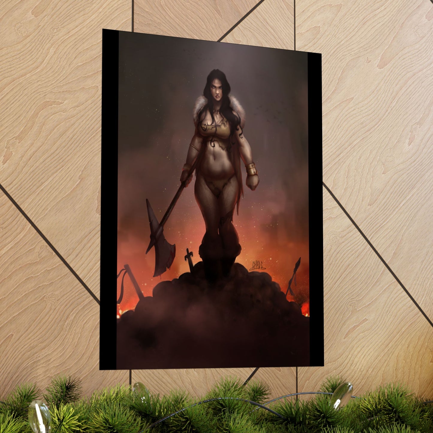 ChadwickArt Volla© (Druid Warrior) Premium Matte Vertical Posters