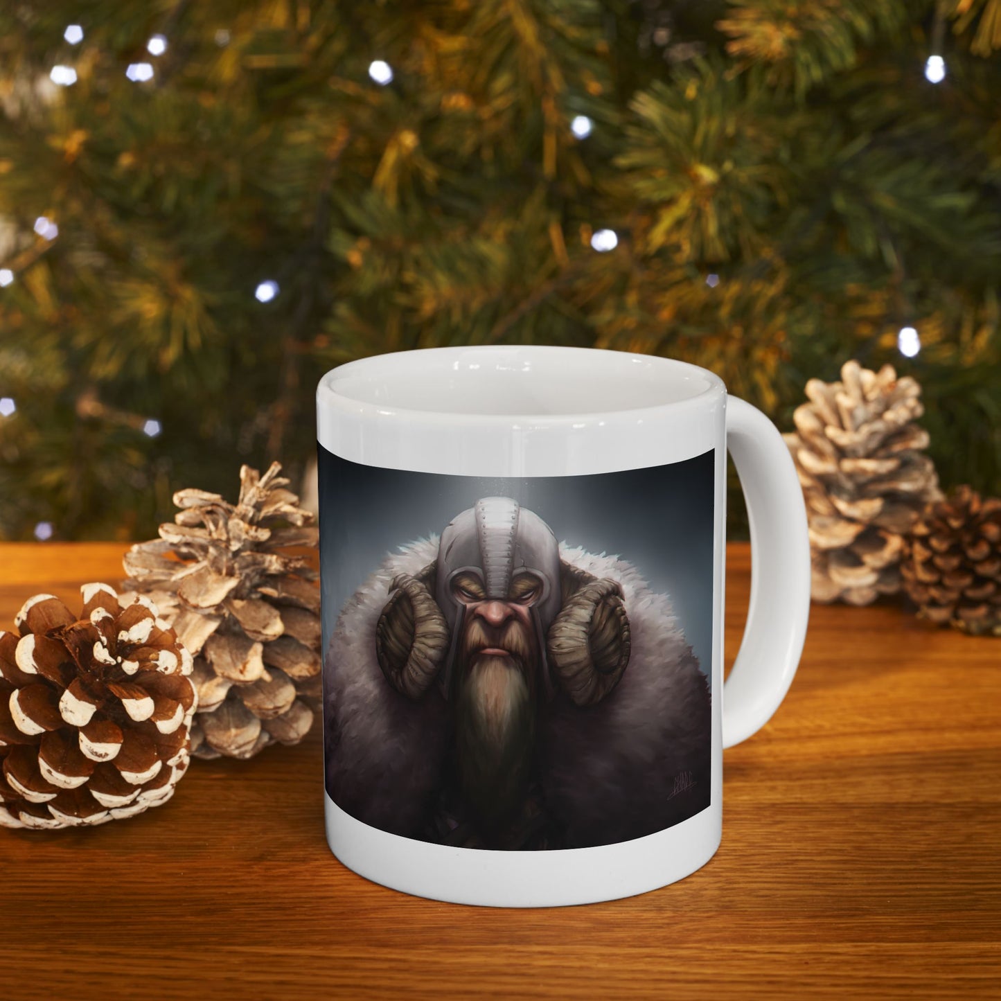 ChadwickArt Viking Dwarf Ceramic Mug 11oz
