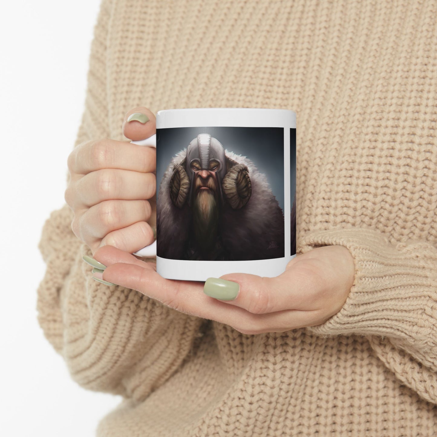 ChadwickArt Viking Dwarf Ceramic Mug 11oz