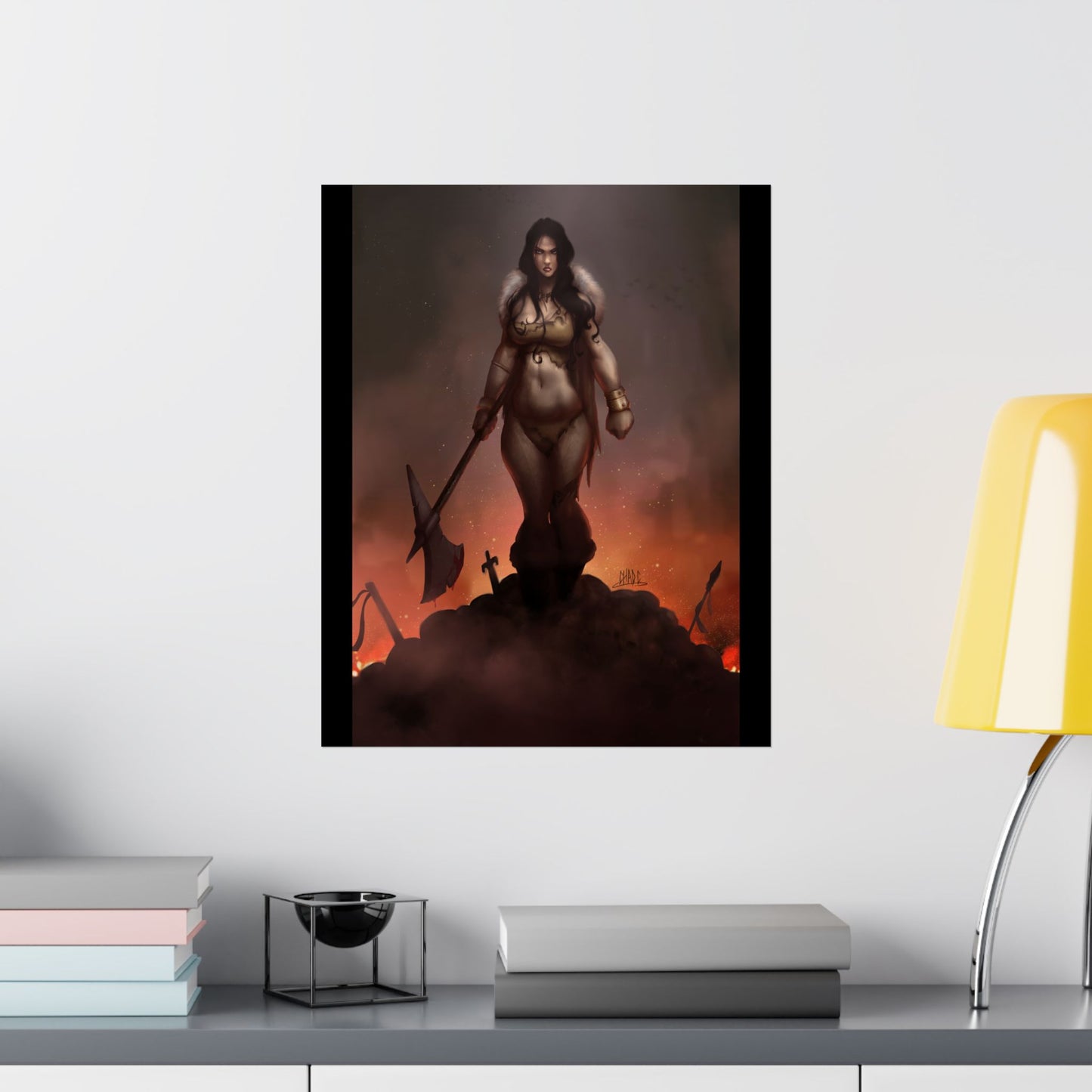 ChadwickArt Volla© (Druid Warrior) Premium Matte Vertical Posters
